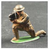 c. 1930s Lead Battlefield Photographer Toy