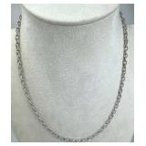 925 Silver Fancy Cable Link Chain Necklace