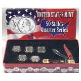 2003 Commemorative Knife & Coin Set, 25c BU