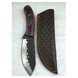 Handmade Steel Fixed Blade Knife w/ Sheath