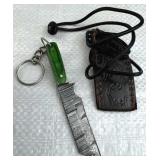 Damascus Steel Fixed Blade Knife w/ Sheath