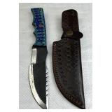 Handmade Steel Fixed Blade Knife w/ Sheath