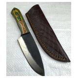 Handmade Steel Fixed Blade Knife w/ Sheath