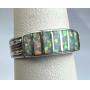 Sterling Silver Native Fire Opal Rope Accent Ring