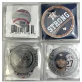 (4) Official Houston Astros Medals w/ Altuve