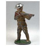 c. 1930's USA Lead Soldier Toy Tin Top Rifleman