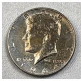 1964 JFK Silver Kennedy Half Dollar, 90%