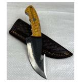 Handmade Steel Fixed Blade Knife w/ Sheath