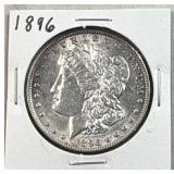 1896 Morgan Silver Dollar, Nice Luster, US $1