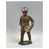 c. 1930's USA Lead Soldier Toy, Battle Drummer