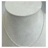 925 Silver India Twisted Rope Chain Necklace