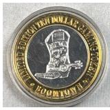 3/5th Oz Silver Strike Casino Token, Boomtown