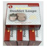 Bundle of (4) 8x Jeweler's Doublet Loupes, New