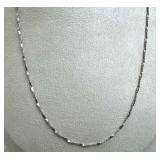 925 Silver Twisted Serpentine Chain Necklace