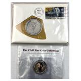 Apollo .999 Silver 1st Man on Moon +Civil War