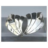 925 Silver Native American Wing MOP Earrings