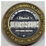 3/5th Oz Silver Strike Casino Token, Horseshoe