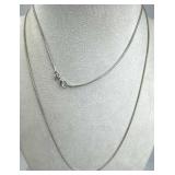 925 Silver Vintage Snake Chain Necklace