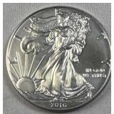 1oz American Silver Eagle, 2016 .999 Fine USA