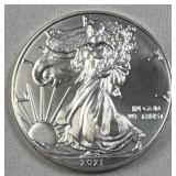 1oz American Silver Eagle, 2021 .999 Fine USA