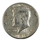 1964 Kennedy Half Dollar, 90% Silver