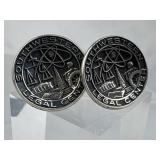 925 Silver Vtg Southwestern Legal Ctr Cufflinks