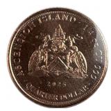 2025 Ascension Island 1/4oz Copper Ship Coin