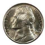 1943-D Jefferson War Nickel 35% Silver, BU
