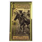 2025 Oklahoma 1 Goldback 24K Gold 1/1000 Oz