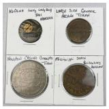 (4) Casino Parchman Arcade Tokens & Golf Marker