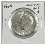 1964 Silver JFK Kennedy Half Dollar 50c US Coin