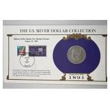 1891 Silver Morgan Dollar $1 US Coin 90%