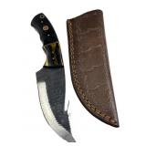 Handmade Steel Fixed Blade Knife w/ Sheath