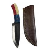 Handmade Steel Fixed Blade Knife w/ Sheath