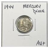 1944 Silver Mercury Dime 10c US Coin