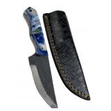 Handmade Steel Fixed Blade Knife w/ Sheath