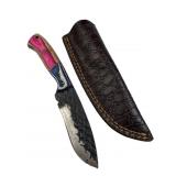 Handmade Steel Fixed Blade Knife w/ Sheath