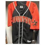 Houston Astros Dynasty Button-Front Jersey M