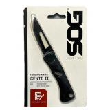 NEW SOG Centi II Folding Keychain Knife Packaged