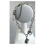 925 Silver James Avery Charm Bracelet w/ 2 JA Char
