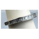 925 Silver DJoy Baguette Diamond Hinged Reveal Rin