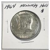 1964 Silver JFK Kennedy Half Dollar 50c US Coin