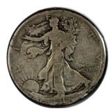 1918 Silver Walking Liberty Half Dollar 50c 90%