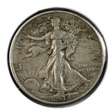 1934 Silver Walking Liberty Half Dollar 50c 90%