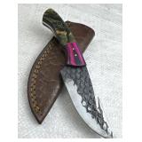 Handmade Steel Fixed Blade Knife w/ Sheath