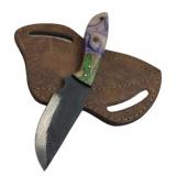 Handmade Steel Fixed Blade Knife w/ Sheath