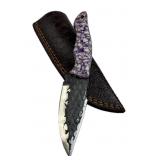 Handmade Steel Fixed Blade Knife w/ Sheath