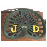 JOHN DEERE CAST IRON SEAT