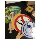 METAL BOX, PAPER FANS, PUZZLE EGG, URO, FAN