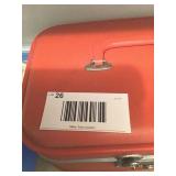 VINTAGE TRAIN BEAUTY CASE, PLASTIC ROSE BOX WITH